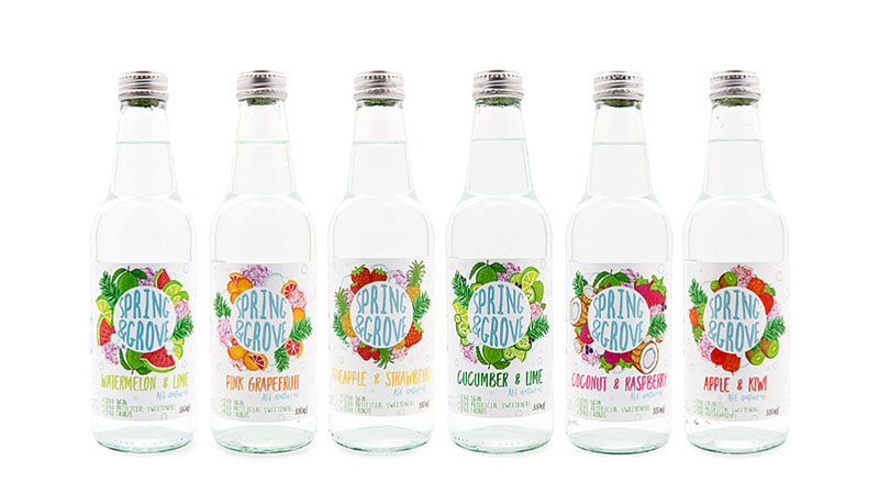 Naturally Flavoured Carbonated Spring Water