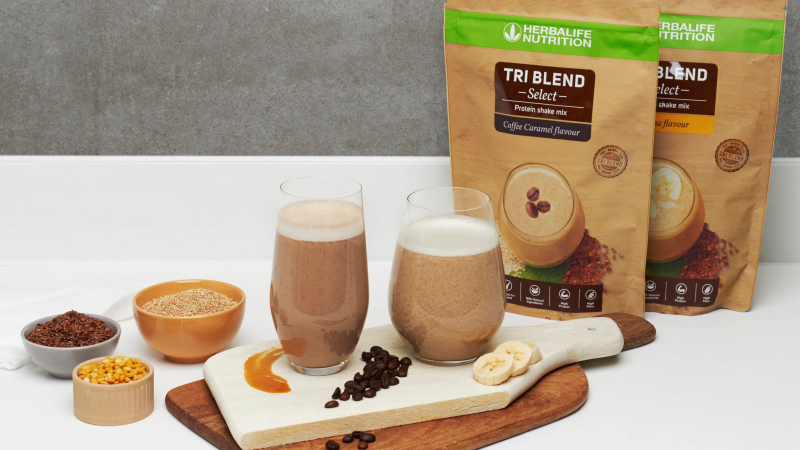 Tri Blend Select: a vegan shake providing complete protein